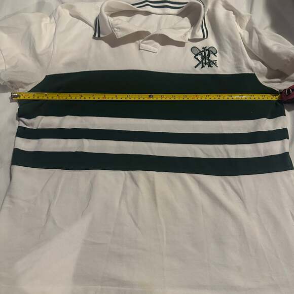 Polo Ralph Lauren Cricket Club Vintage Academia Preppy Striped Polo Shirt-XL - Picture 4 of 10